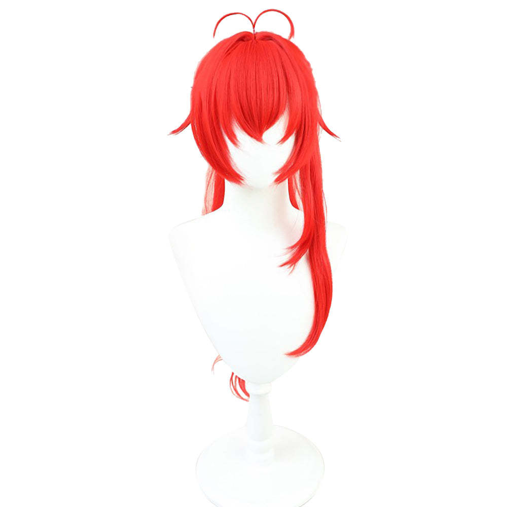 Genshin Impact Red Dead of Night Diluc Red Cosplay Wig-Cosplay Instrumentality Project