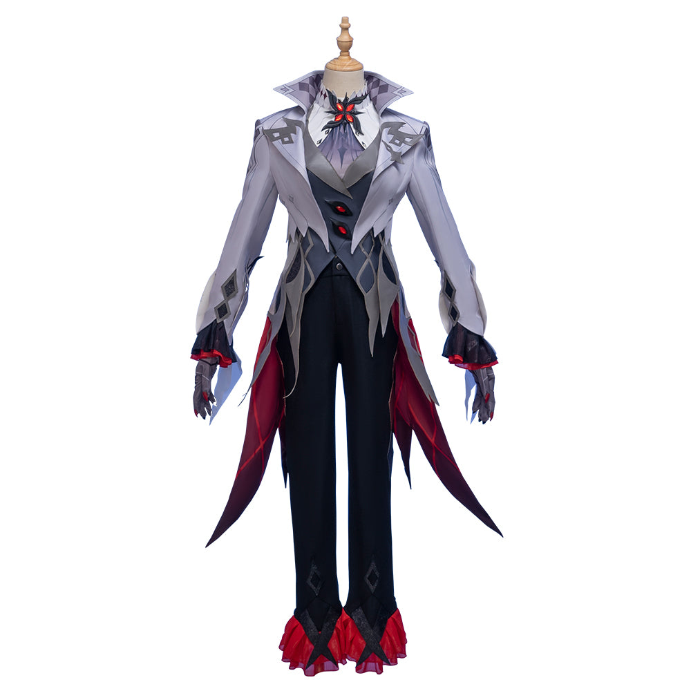 Genshin Impact Fatui Arlecchino Servant Cosplay Costume