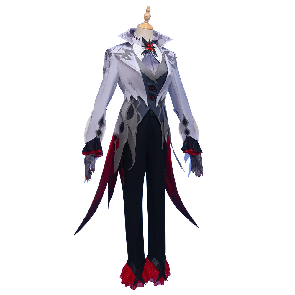 Genshin Impact Fatui Arlecchino Servant Cosplay Costume
