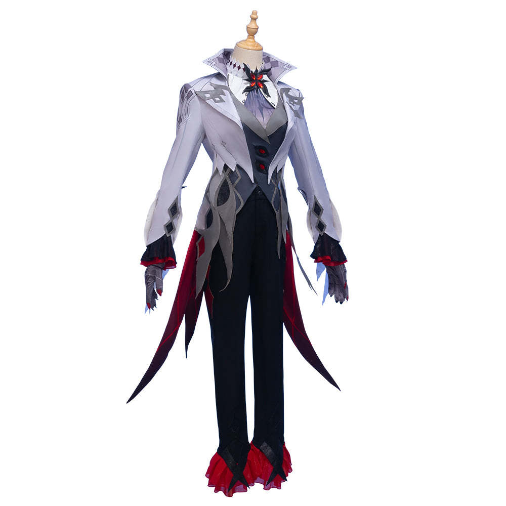 Genshin Impact Fatui Arlecchino Servant Cosplay Costume
