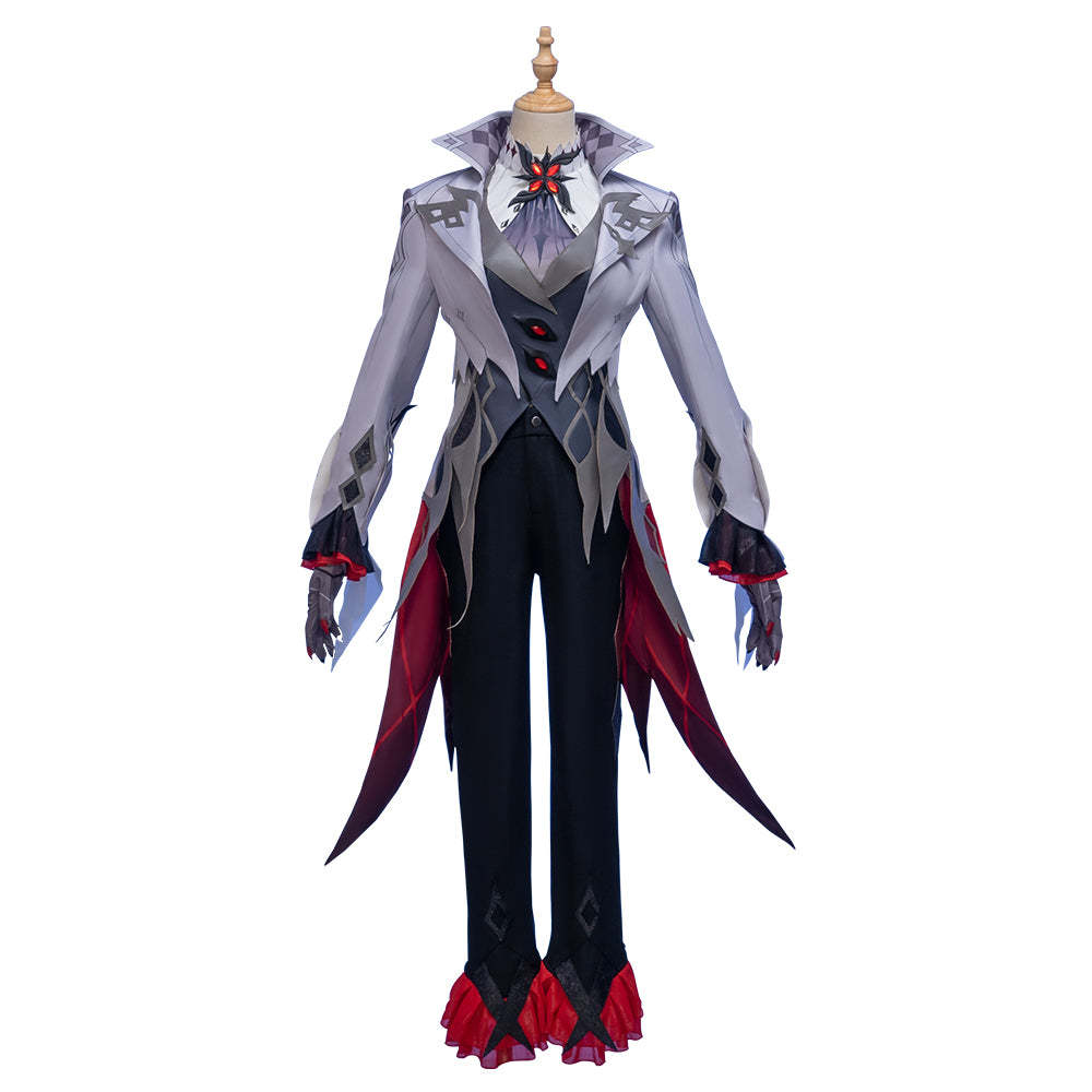 Genshin Impact Fatui Arlecchino Servant Cosplay Costume