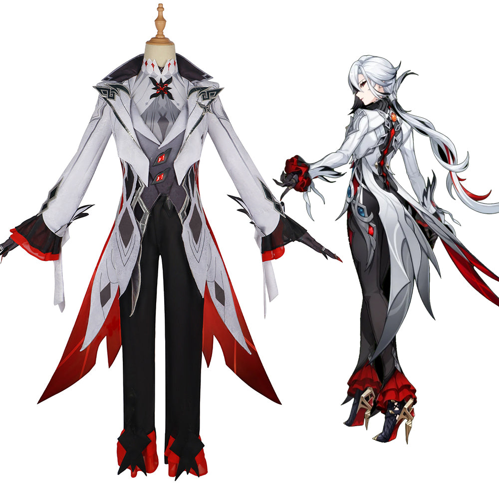 Genshin Impact Fatui Arlecchino Servant Peruere Snezhevna Cosplay Costume-Cosplay Instrumentality Project