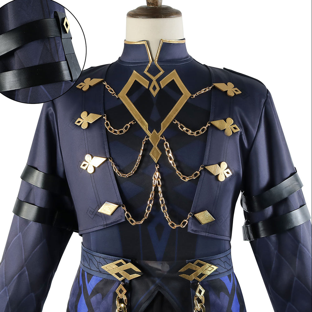Genshin Impact Fatui The Captain Il Capitano Cosplay Costume