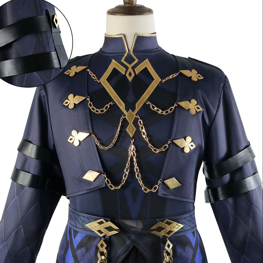 Genshin Impact Fatui The Captain Il Capitano Cosplay Costume