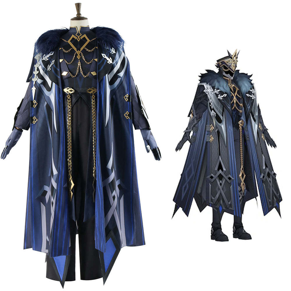 Genshin Impact Fatui The Captain Il Capitano Cosplay Costume