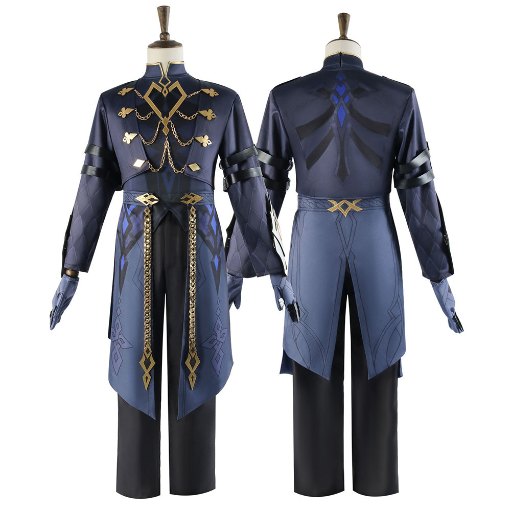 Genshin Impact Fatui The Captain Il Capitano Cosplay Costume