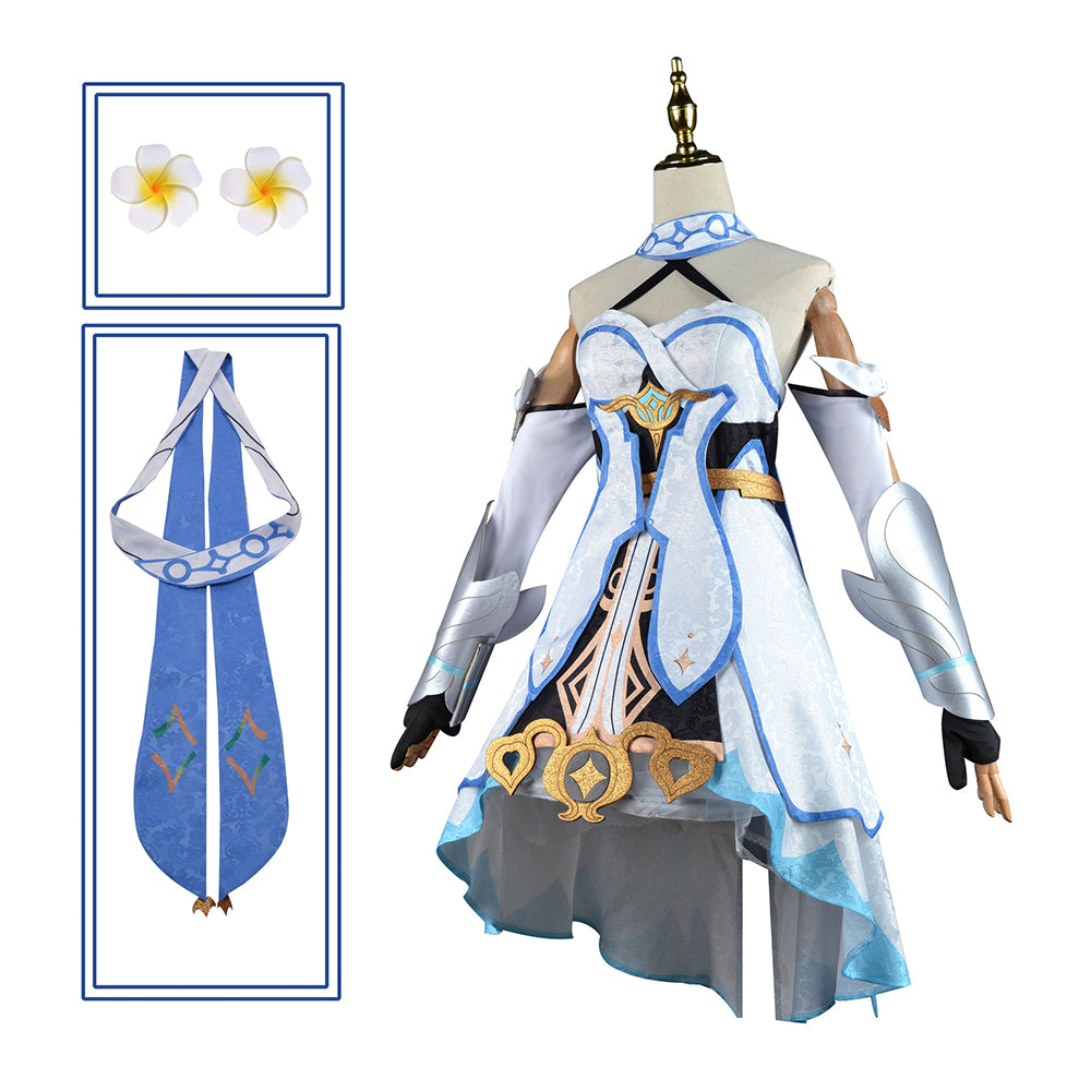 Genshin Impact Female Traveler Lumine Cosplay Costume-Cosplay Instrumentality Project