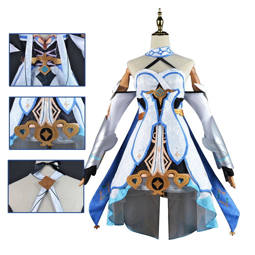 Genshin Impact Female Traveler Lumine Cosplay Costume-Cosplay Instrumentality Project