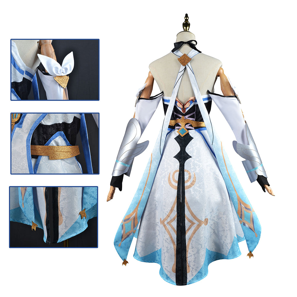 Genshin Impact Female Traveler Lumine Cosplay Costume-Cosplay Instrumentality Project