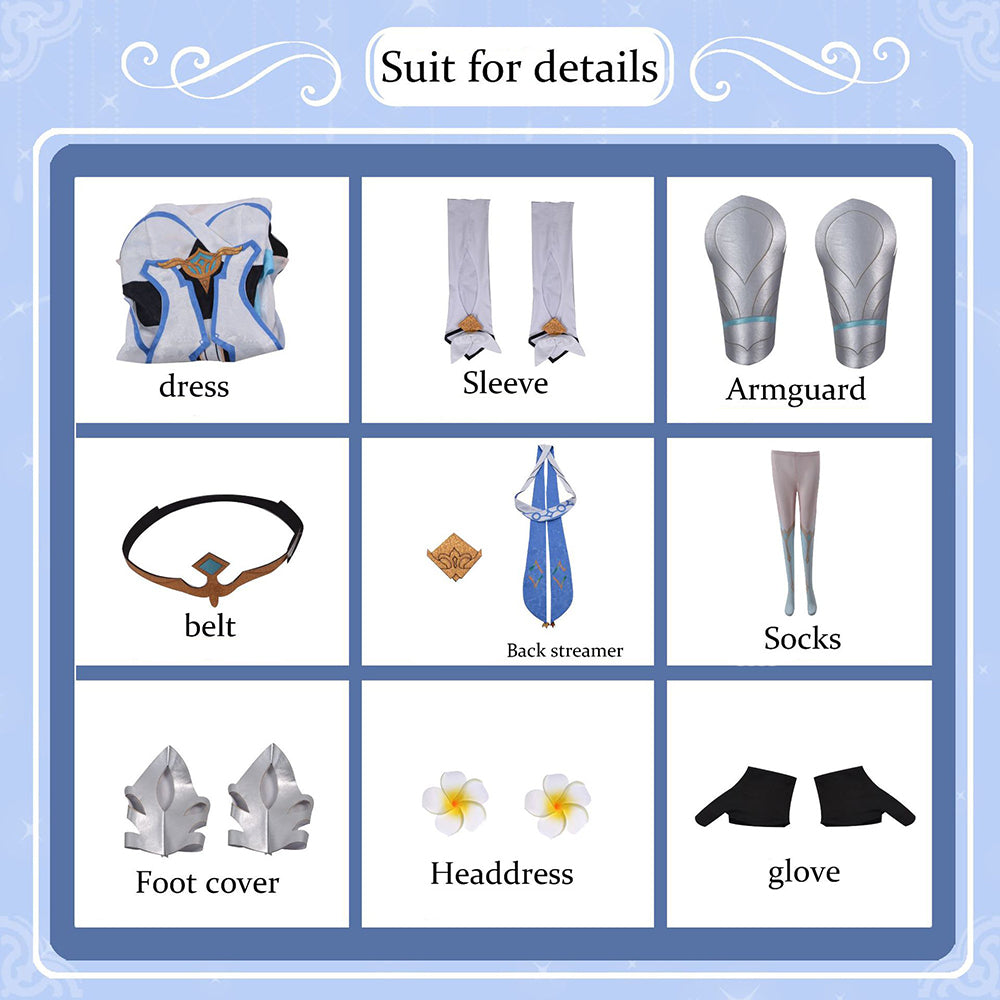 Genshin Impact Female Traveler Lumine Cosplay Costume-Cosplay Instrumentality Project