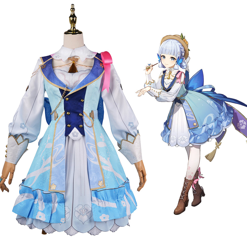 Genshin Impact Kamisato Ayaka Spring Blossoms Cosplay Costume-Cosplay Instrumentality Project