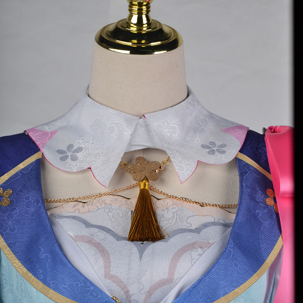 Genshin Impact Kamisato Ayaka Spring Blossoms Cosplay Costume-Cosplay Instrumentality Project