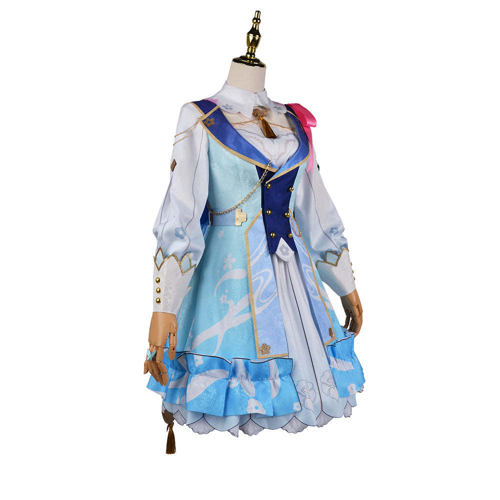 Genshin Impact Kamisato Ayaka Spring Blossoms Cosplay Costume-Cosplay Instrumentality Project