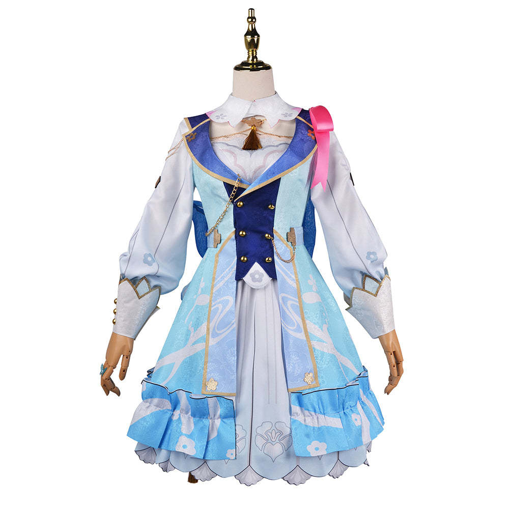 Genshin Impact Kamisato Ayaka Spring Blossoms Cosplay Costume-Cosplay Instrumentality Project