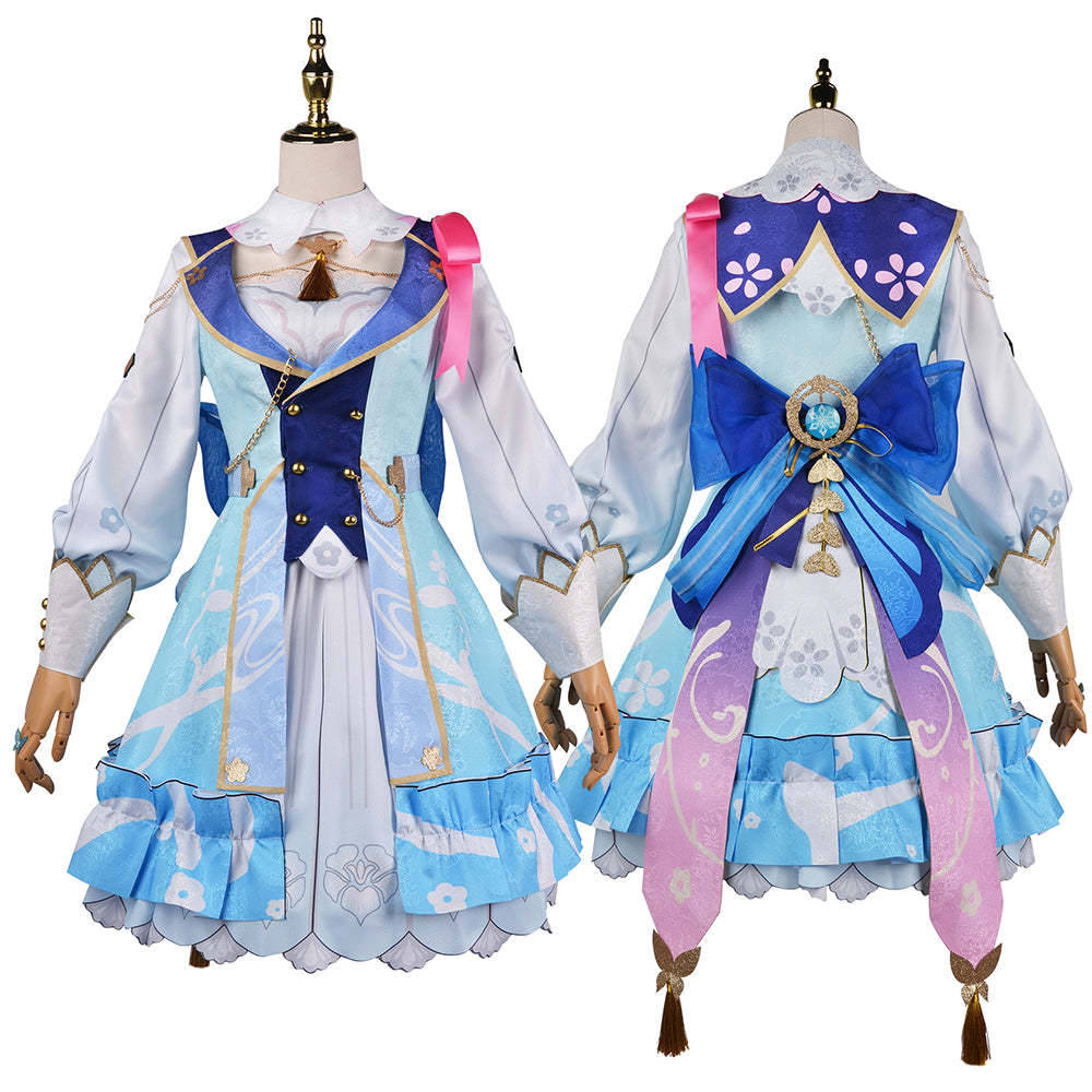 Genshin Impact Kamisato Ayaka Spring Blossoms Cosplay Costume-Cosplay Instrumentality Project