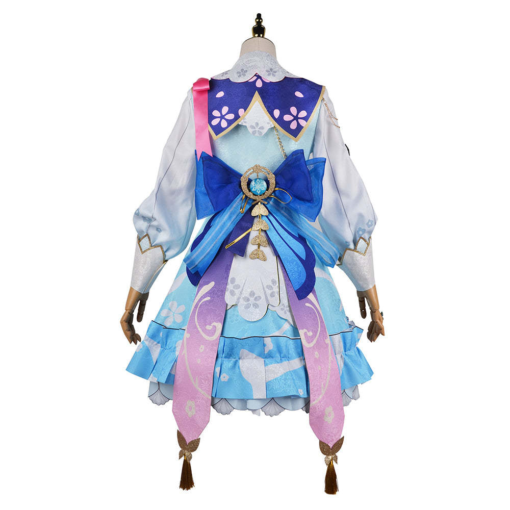 Genshin Impact Kamisato Ayaka Spring Blossoms Cosplay Costume-Cosplay Instrumentality Project