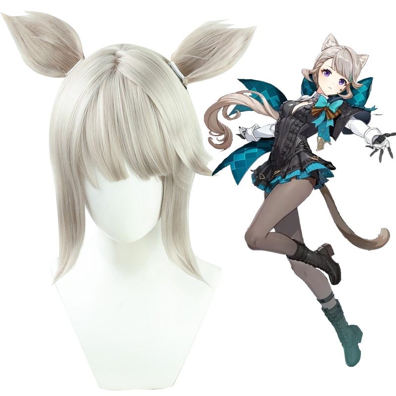 Genshin Impact Lynette White Cosplay Wig-Cosplay Instrumentality Project