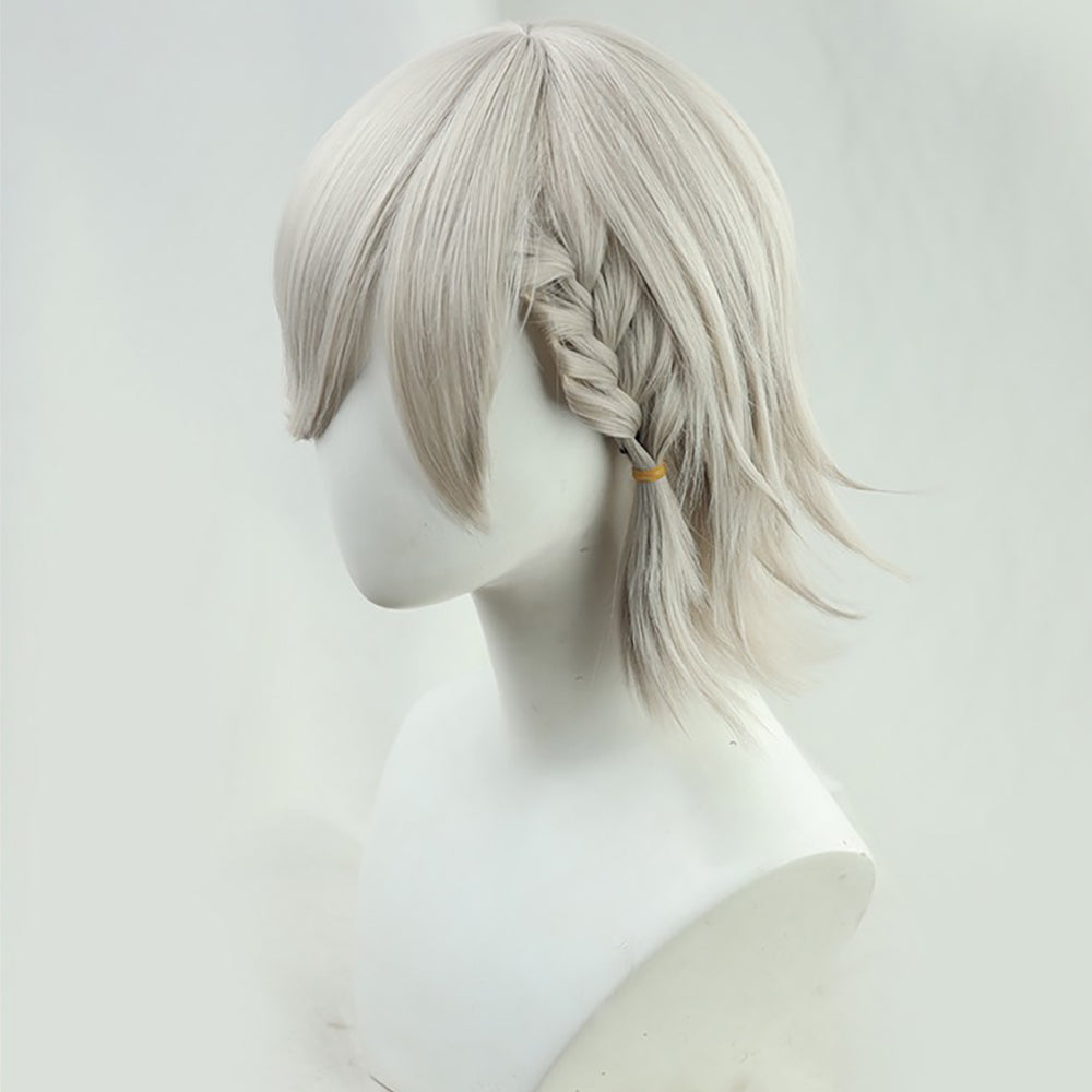 Genshin Impact Lyney White Cosplay Wig
