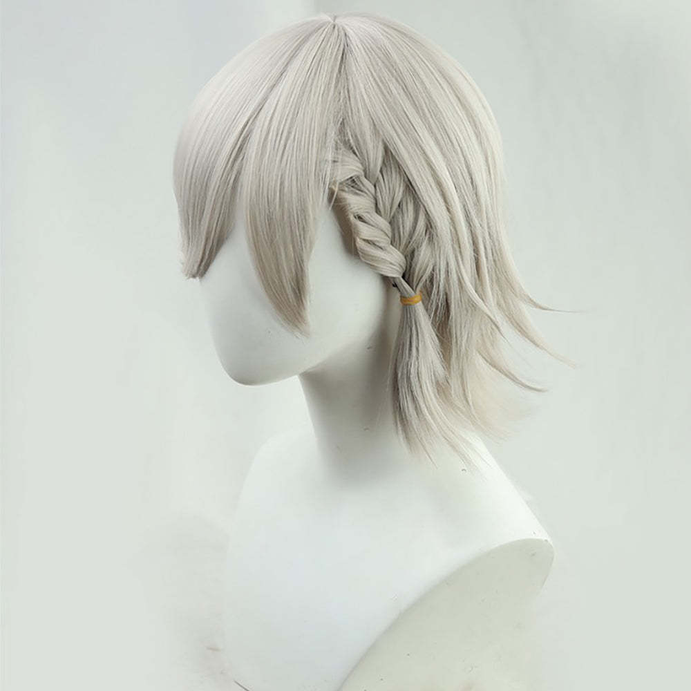 Genshin Impact Lyney White Cosplay Wig