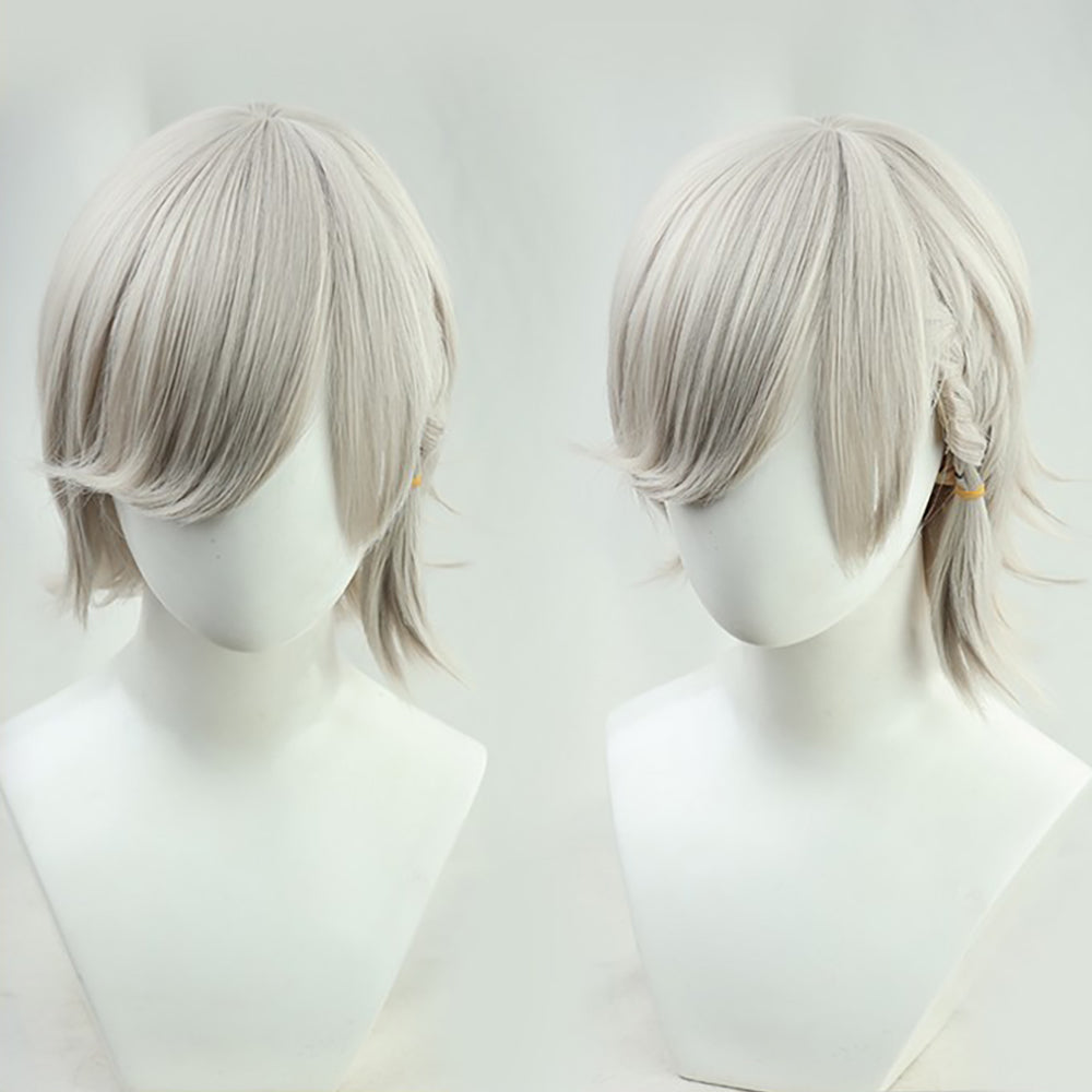 Genshin Impact Lyney White Cosplay Wig