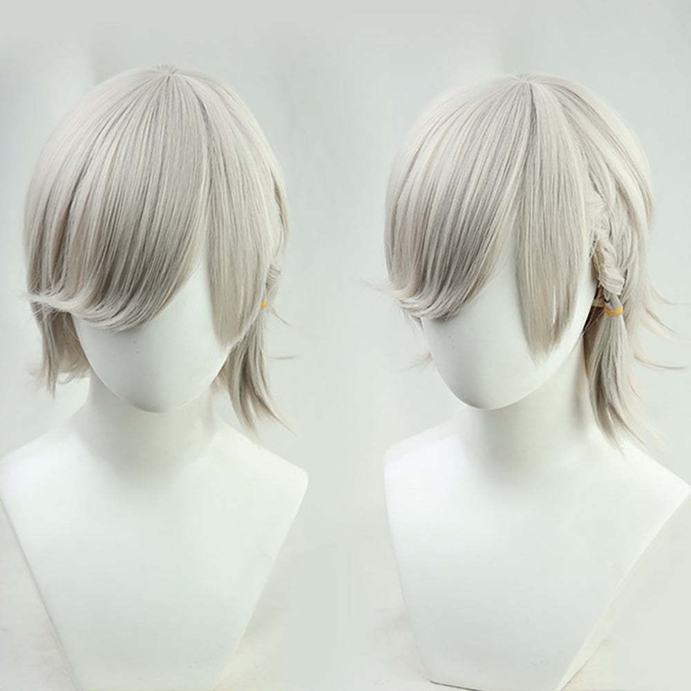 Genshin Impact Lyney White Cosplay Wig
