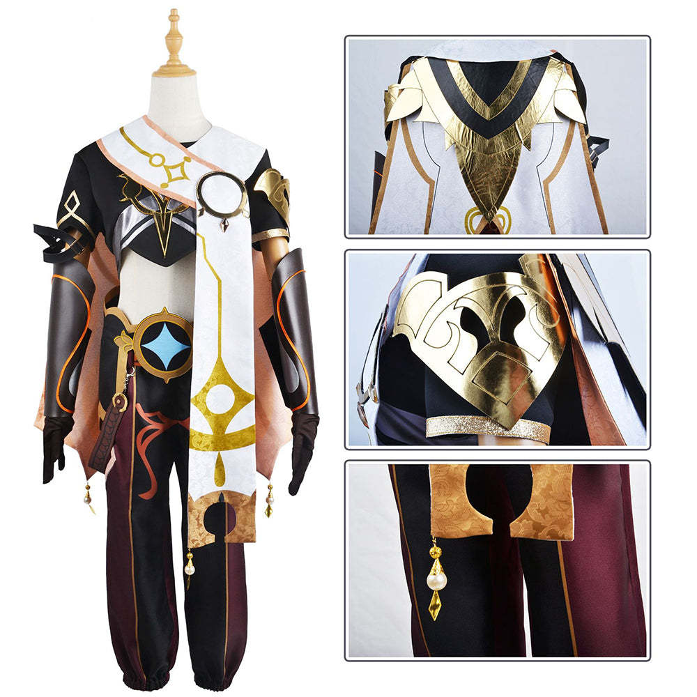 Genshin Impact Male Traveler Aether Cosplay Costume
