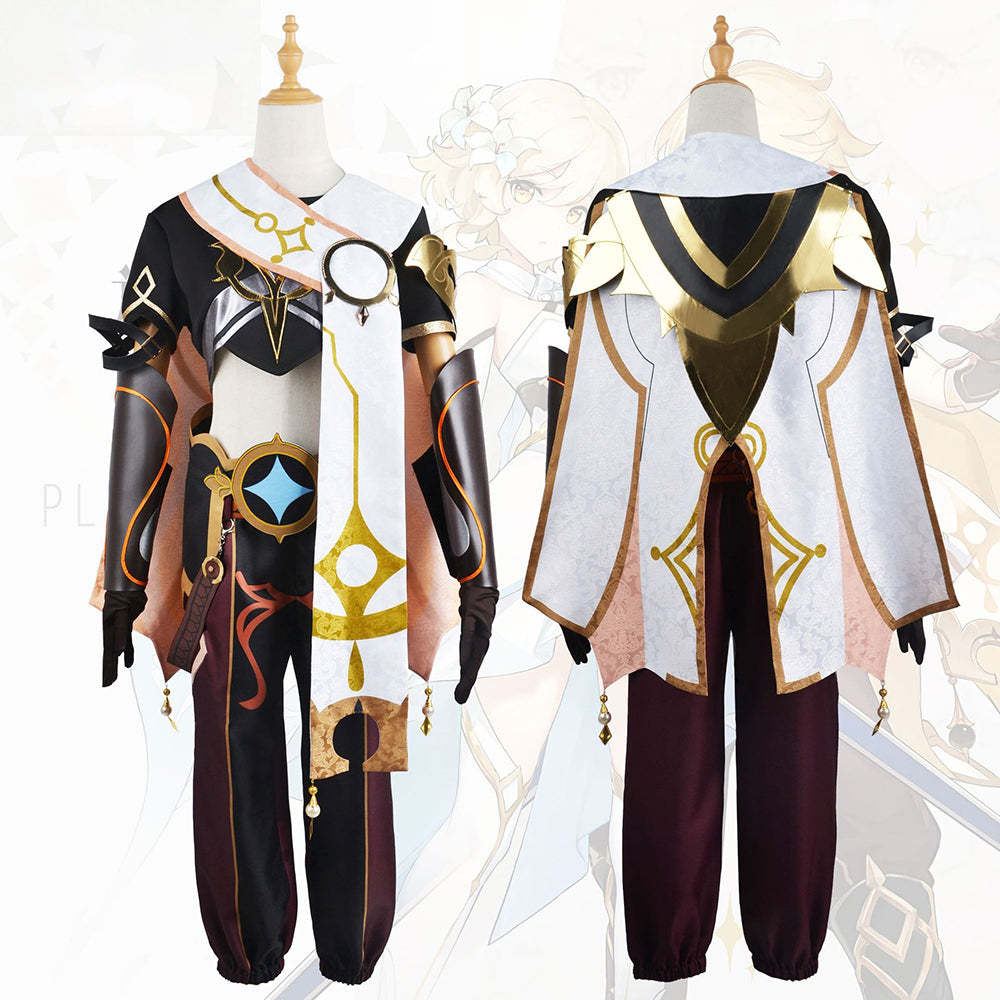 Genshin Impact Male Traveler Aether Cosplay Costume