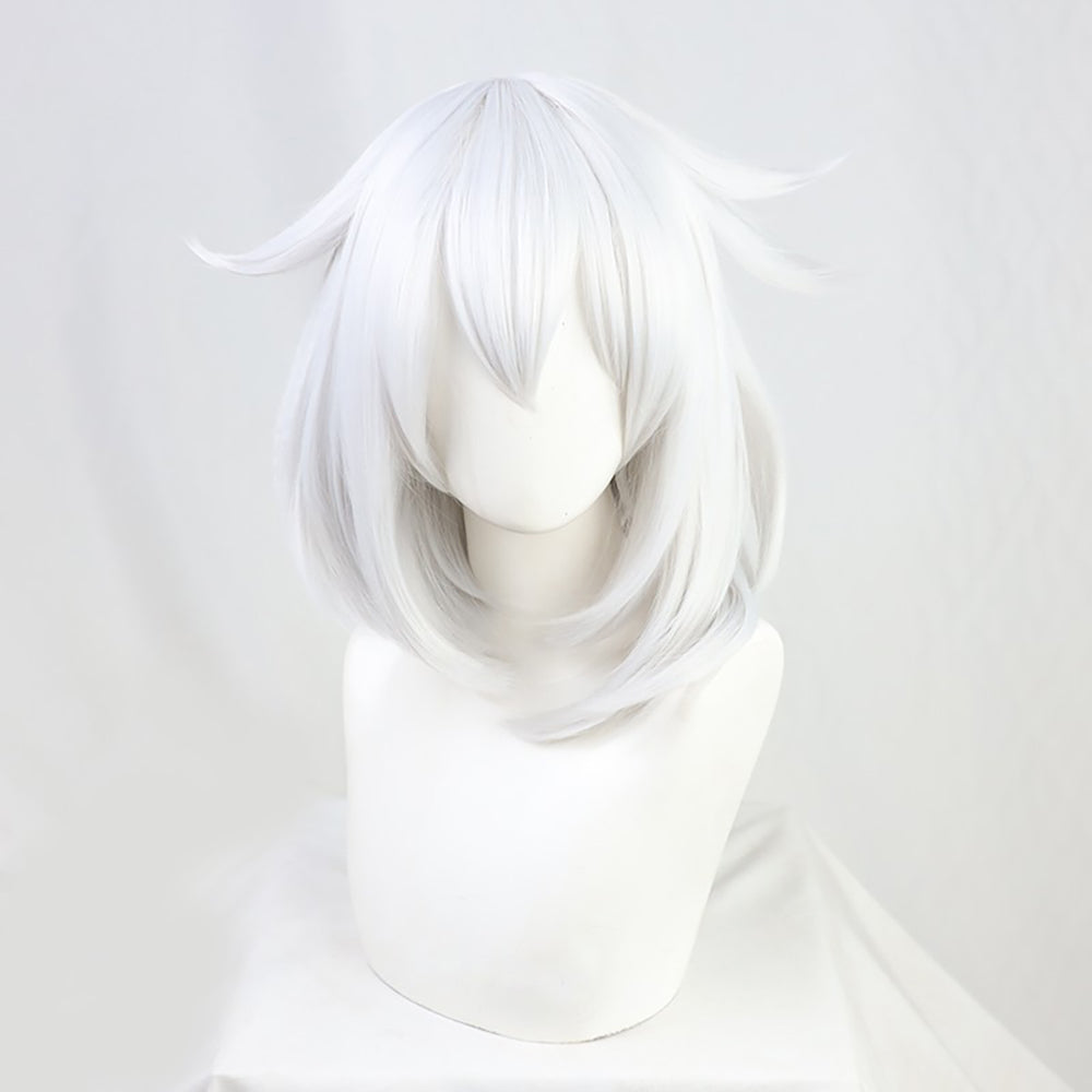Genshin Impact Paimon White Cosplay Wig