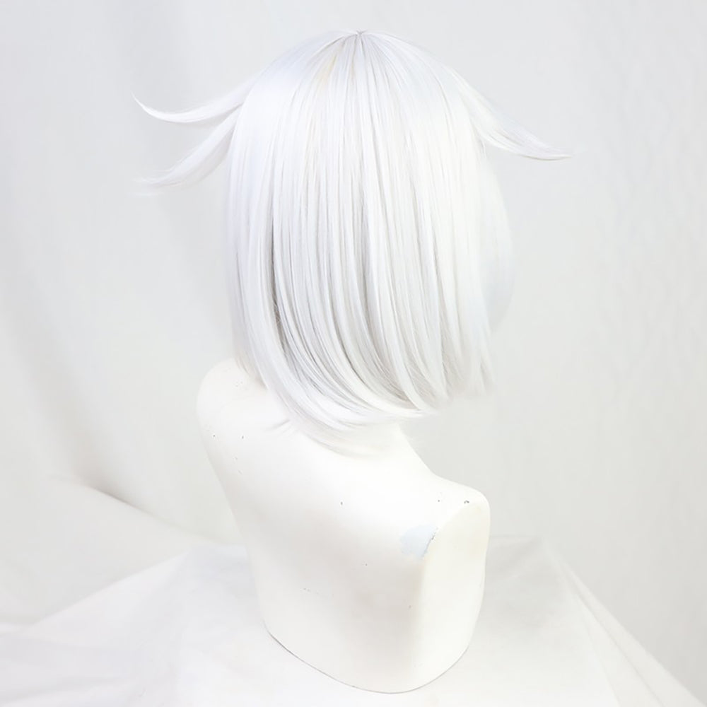 Genshin Impact Paimon White Cosplay Wig