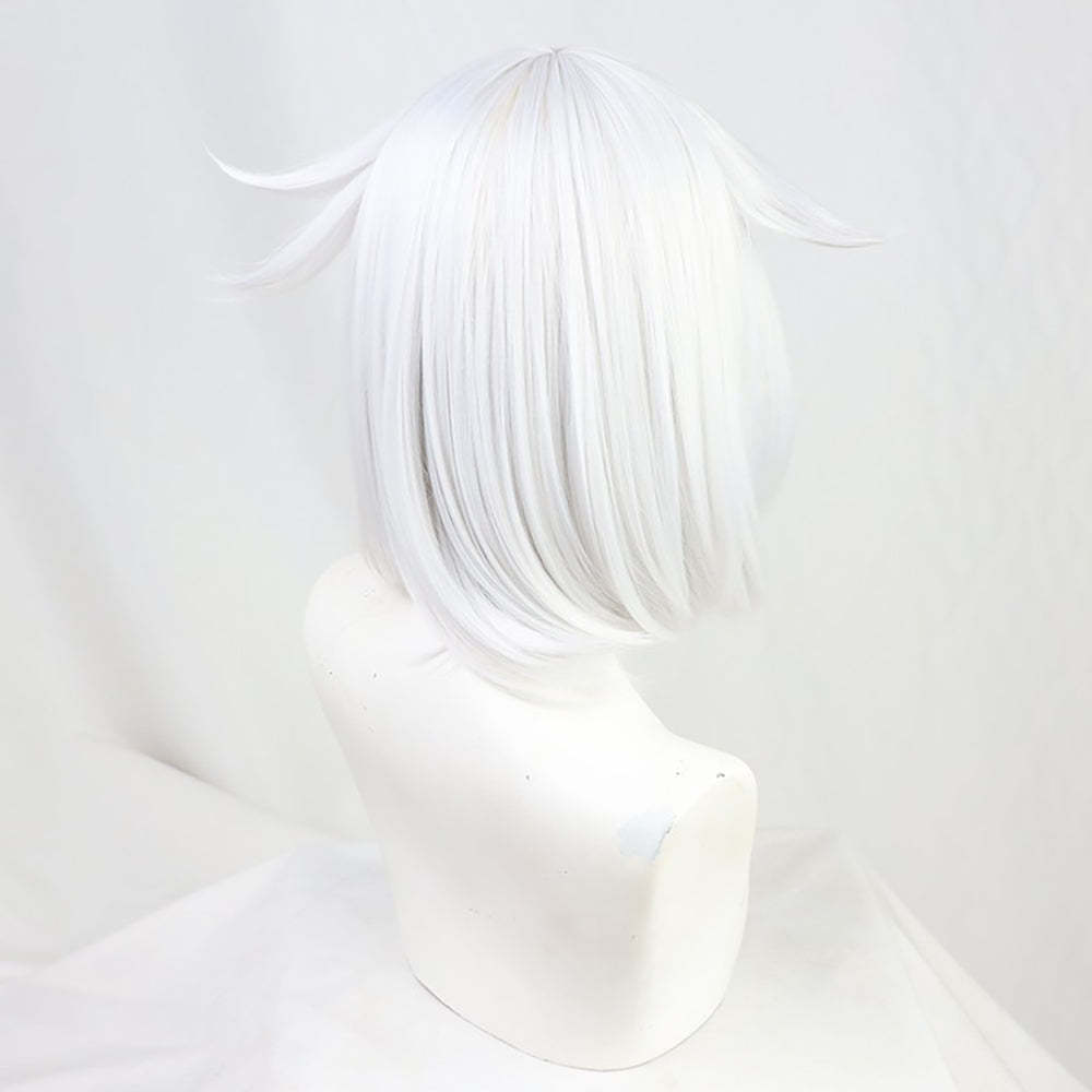 Genshin Impact Paimon White Cosplay Wig
