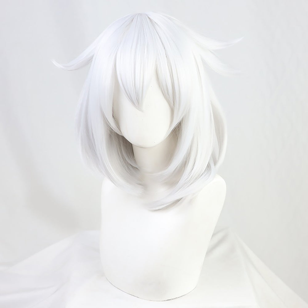 Genshin Impact Paimon White Cosplay Wig