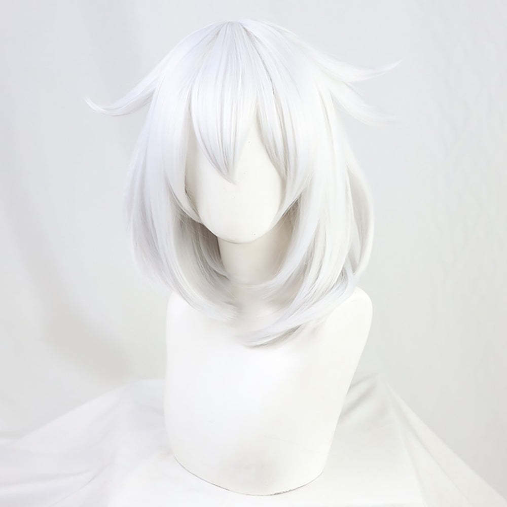 Genshin Impact Paimon White Cosplay Wig