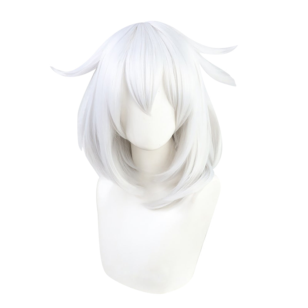 Genshin Impact Paimon White Cosplay Wig