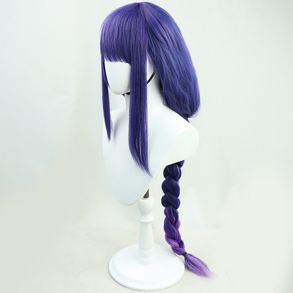 Genshin Impact Raiden Shogun Purple Cosplay Wig