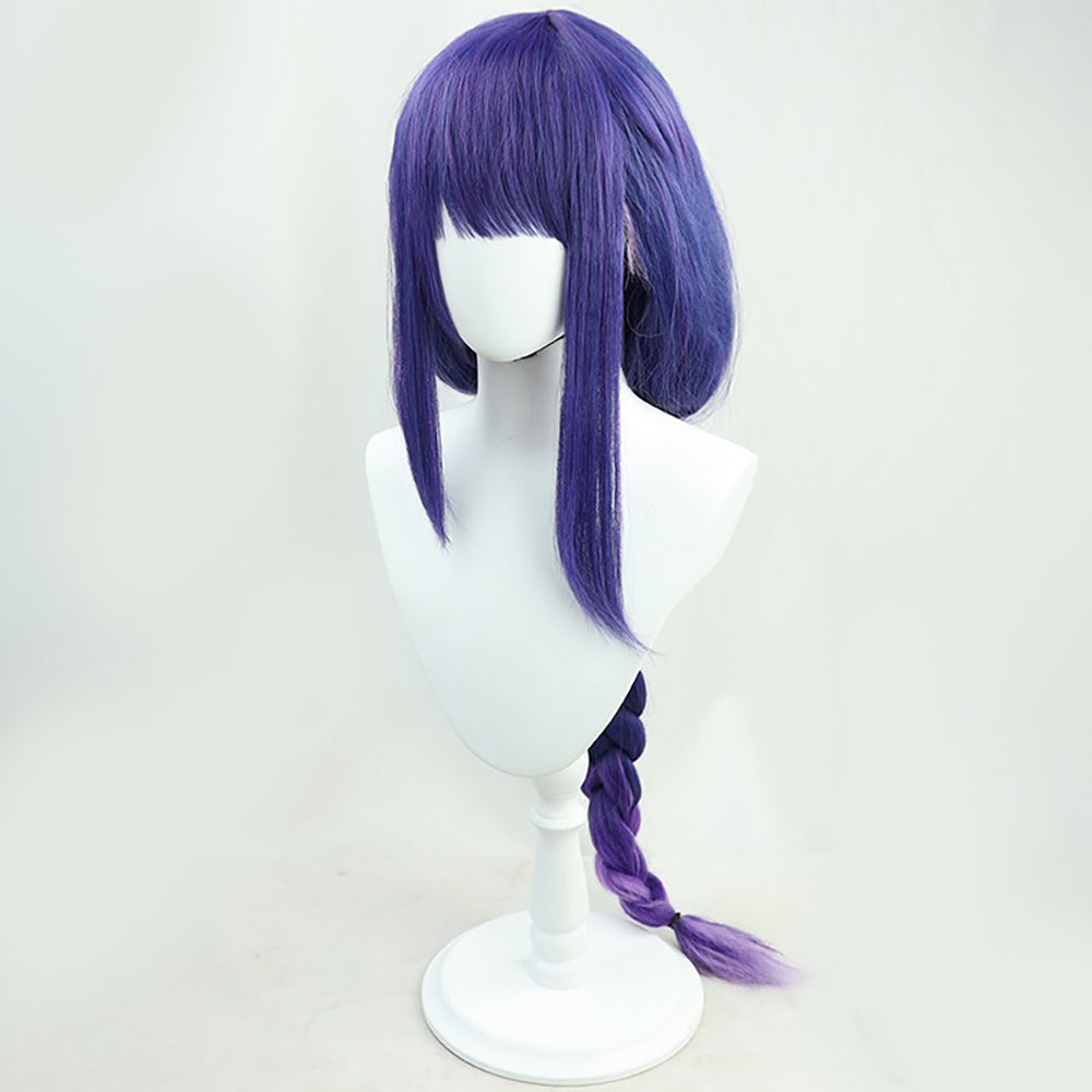 Genshin Impact Raiden Shogun Purple Cosplay Wig
