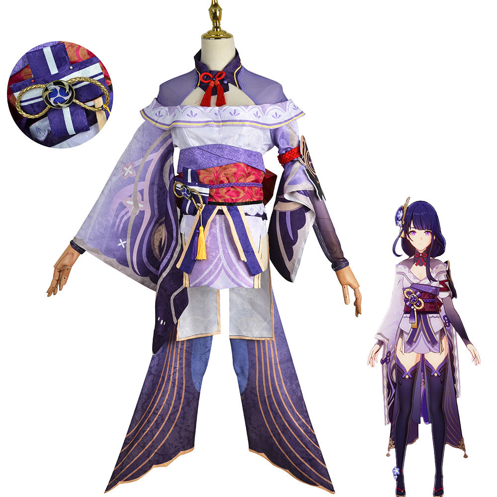 Genshin Impact Raiden Shogun Cosplay Costume