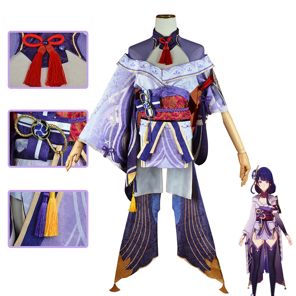 Genshin Impact Raiden Shogun Cosplay Costume