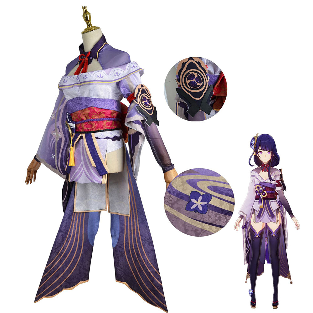 Genshin Impact Raiden Shogun Cosplay Costume