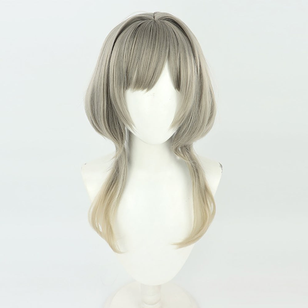 Genshin Impact Sandrone Marionette the Seventh of the Eleven Fatui Harbingers Silver Cosplay Wig