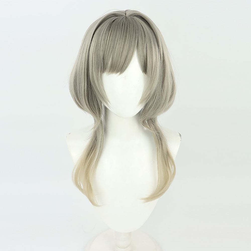 Genshin Impact Sandrone Marionette the Seventh of the Eleven Fatui Harbingers Silver Cosplay Wig