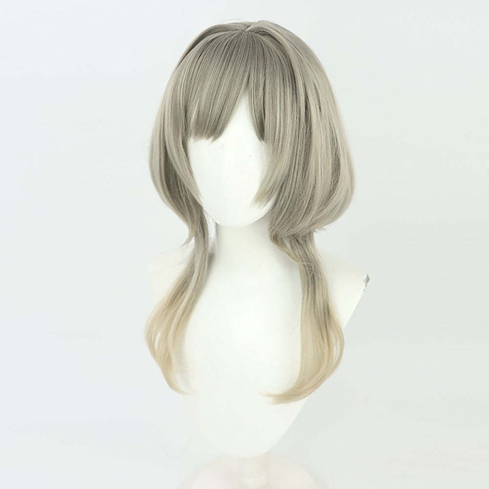 Genshin Impact Sandrone Marionette the Seventh of the Eleven Fatui Harbingers Silver Cosplay Wig