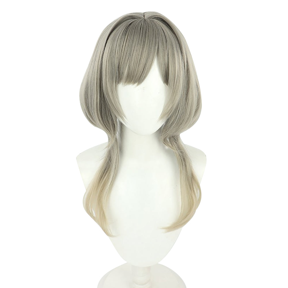 Genshin Impact Sandrone Marionette the Seventh of the Eleven Fatui Harbingers Silver Cosplay Wig