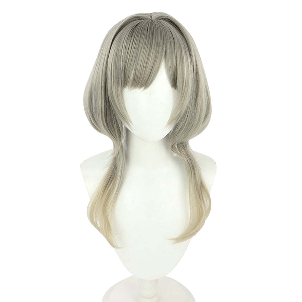 Genshin Impact Sandrone Marionette the Seventh of the Eleven Fatui Harbingers Silver Cosplay Wig