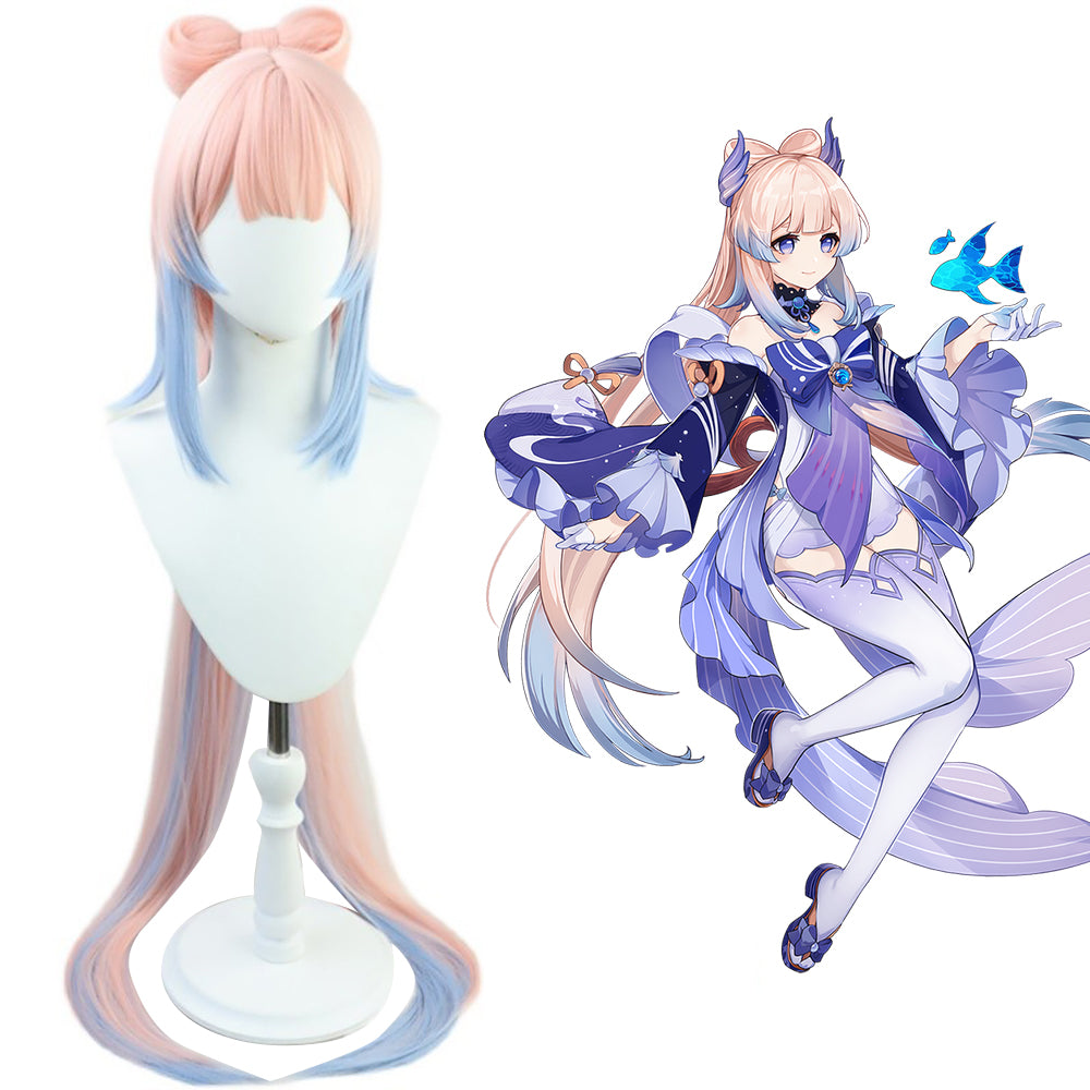 Genshin Impact Sangonomiya Kokomi Pink Cosplay Wig