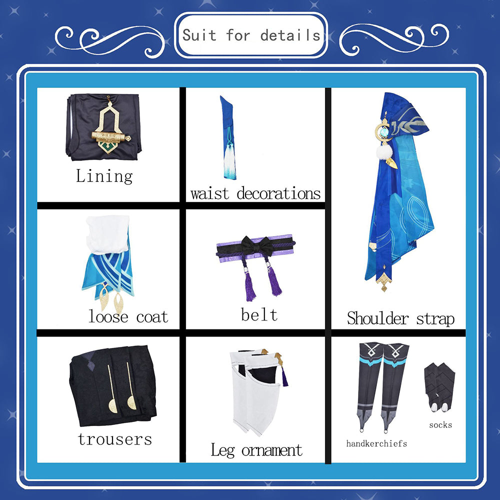 Genshin Impact Scaramouch Scaramouche Cosplay Costume-Cosplay Instrumentality Project