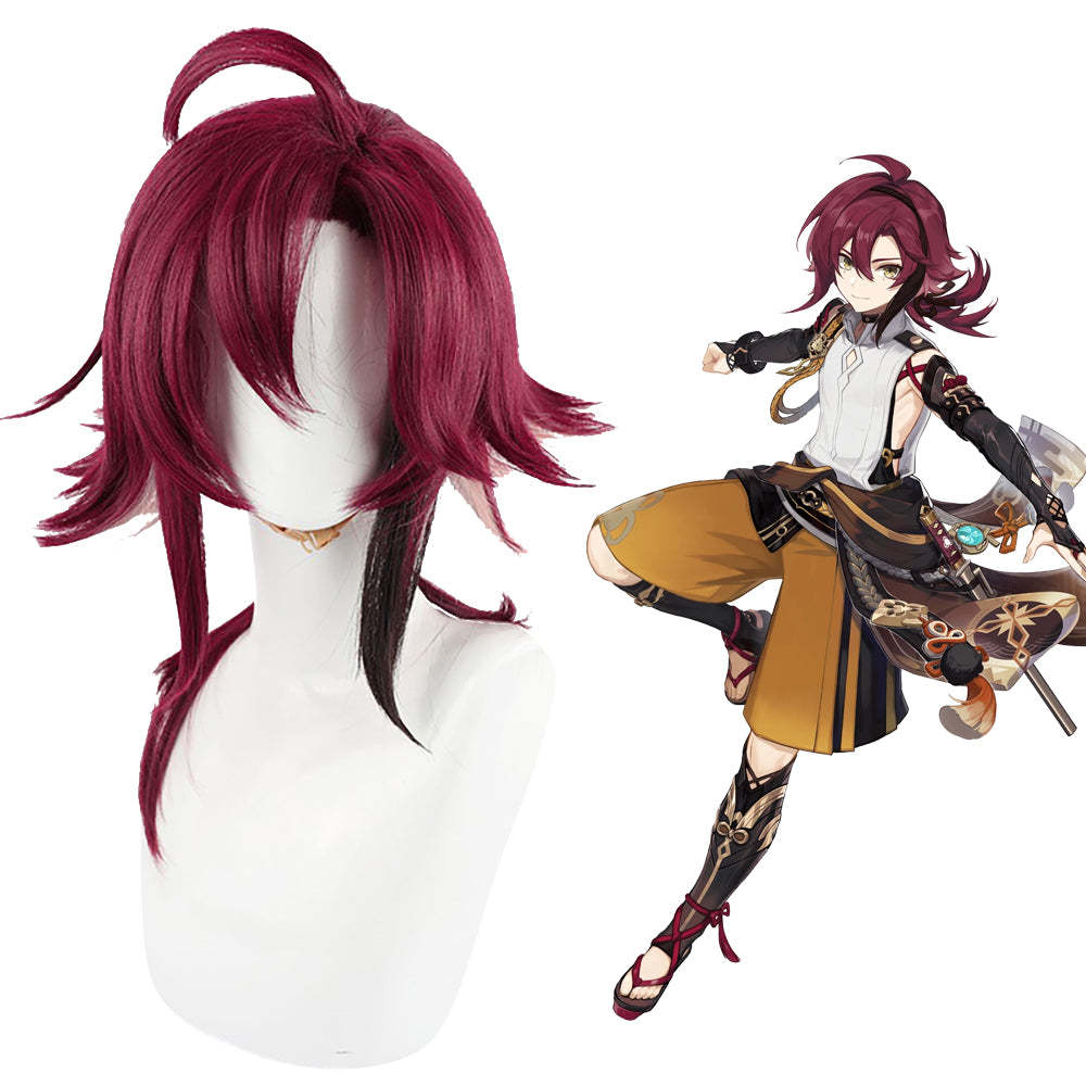 Genshin Impact Shikanoin Heizou Purple Cosplay Wig