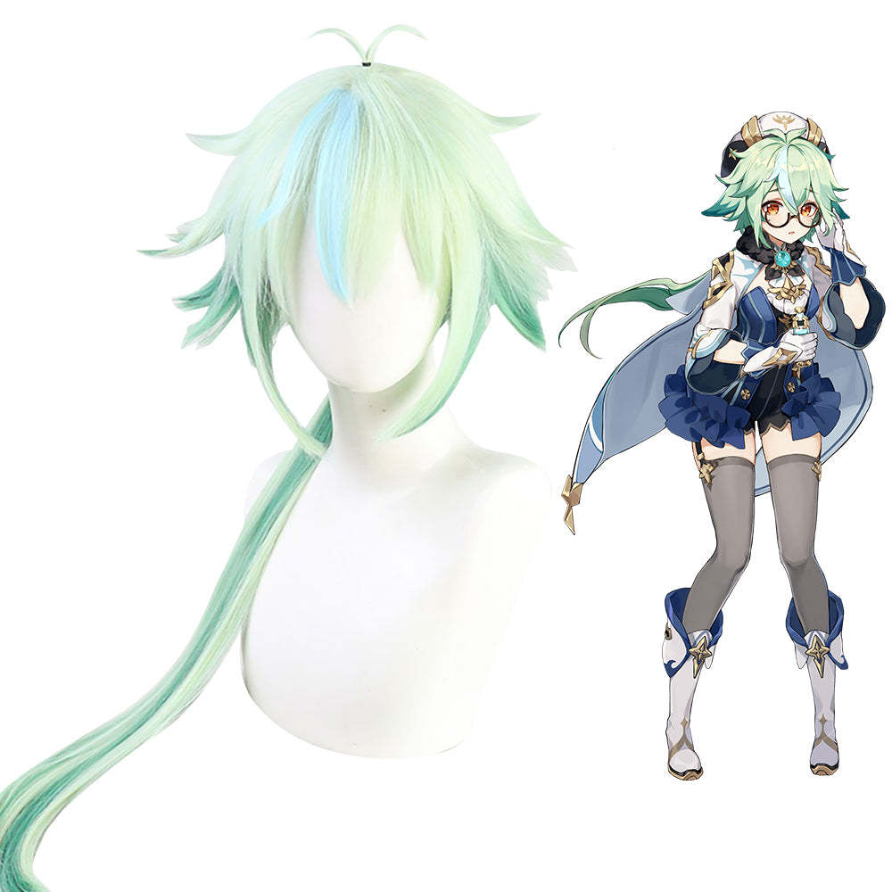 Genshin Impact Sucrose Green Cosplay Wig-Cosplay Instrumentality Project