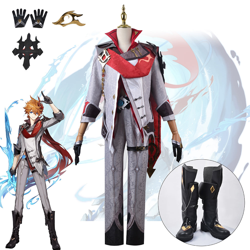 Genshin Impact Tartaglia Cosplay Costume