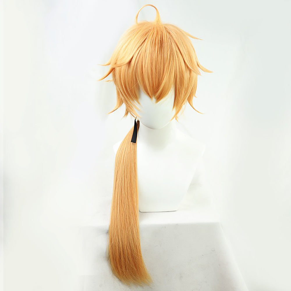 Genshin Impact Thoma Golden Cosplay Wig
