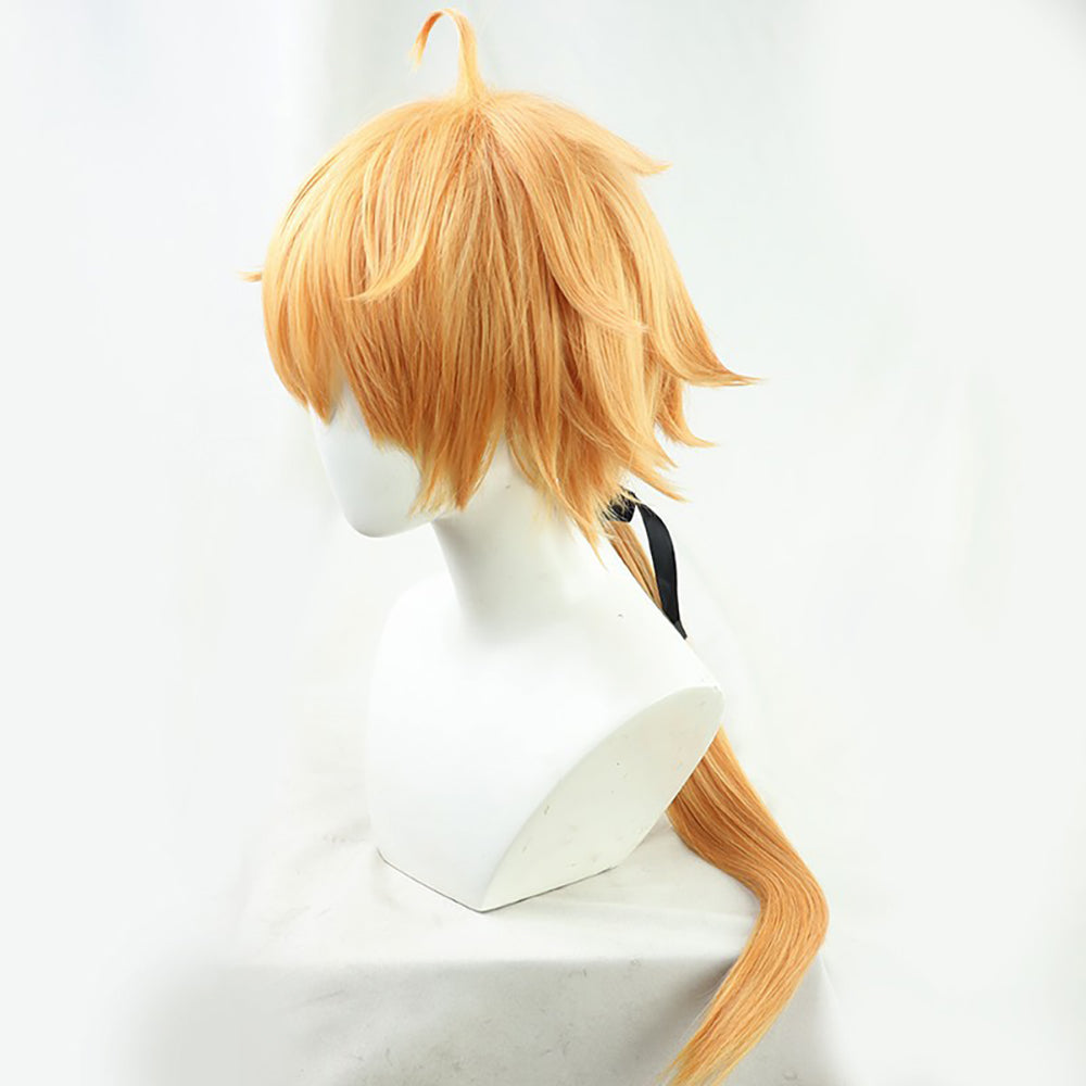 Genshin Impact Thoma Golden Cosplay Wig
